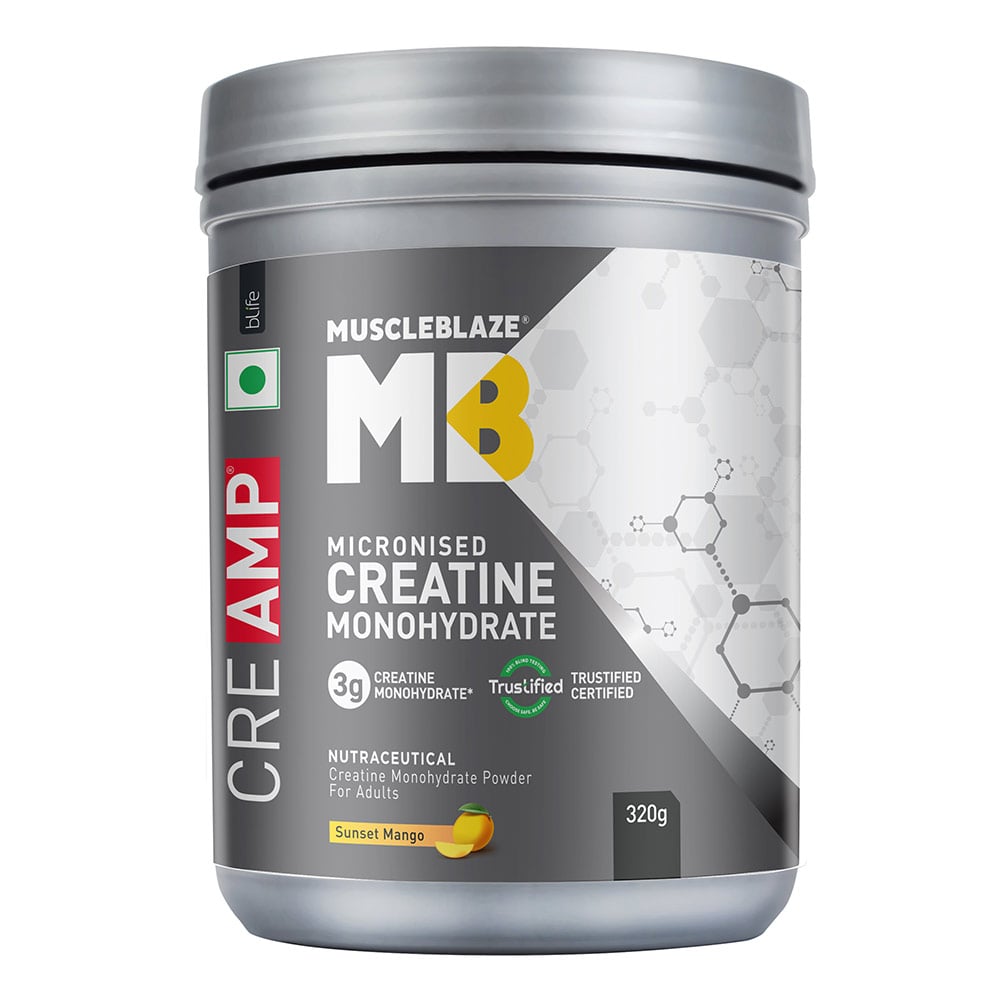 1 - MuscleBlaze Creatine Monohydrate CreAMP,  Sunset Mango  0.61 lb 