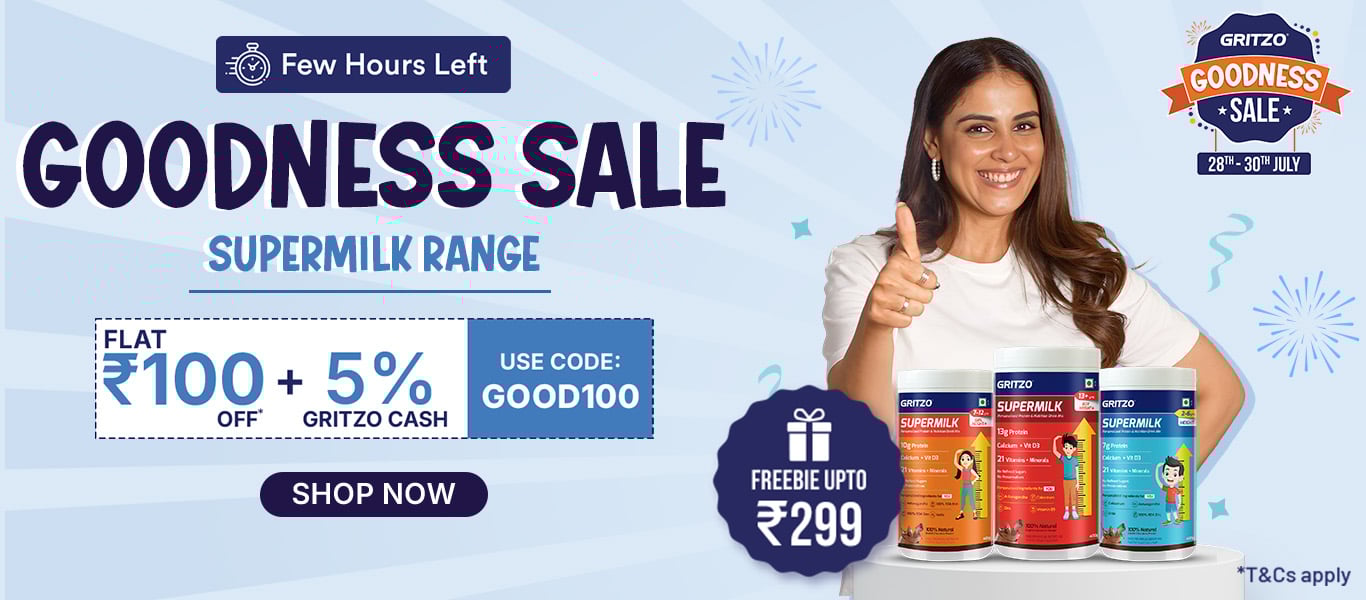 Few Hours left: Flat Rs. 100 Off on SuperMilk Range + Freebies