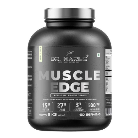 1 - DR. HARLE Muscle Edge Lean Muscle Mass Gainer, 6.6 lb Kulfi