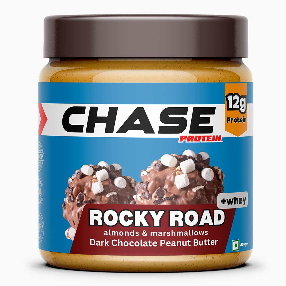 1 - Chase Protein Peanut Butter with Isolate Whey,  400 g  Rocky Road Dark Chocolate 