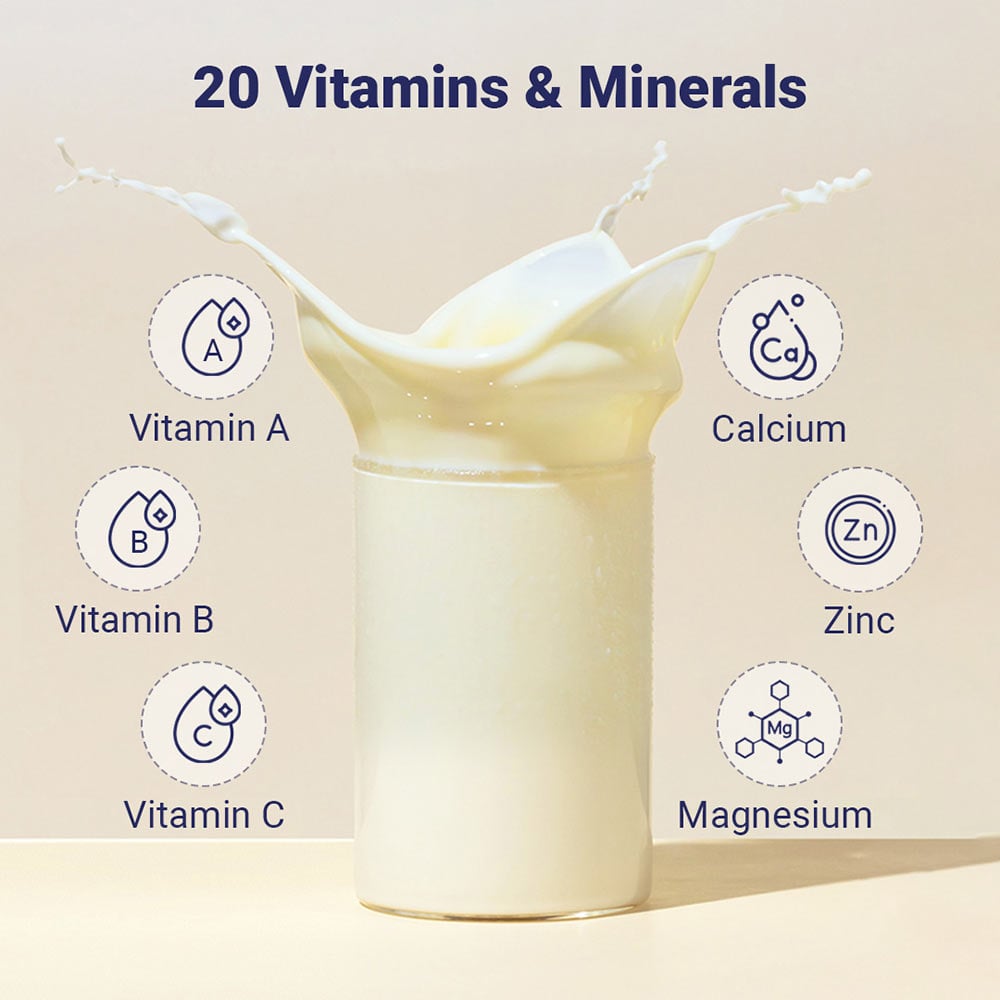 6 - Supermilk Gritzo Height+ Unsweetened for 13+ Yrs Boy Personalized Protein and Nutrition Drink Mix,  400 g  Creamy Vanilla
