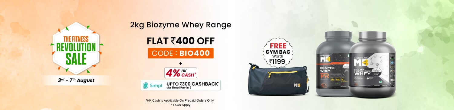 2kg Biozyme Whey Range | Flat 400 Off | BIO400