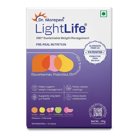 1 - Dr. Morepen LightLife Pre-Meal Nutrition,  10 sachets/pack  Assorted 
