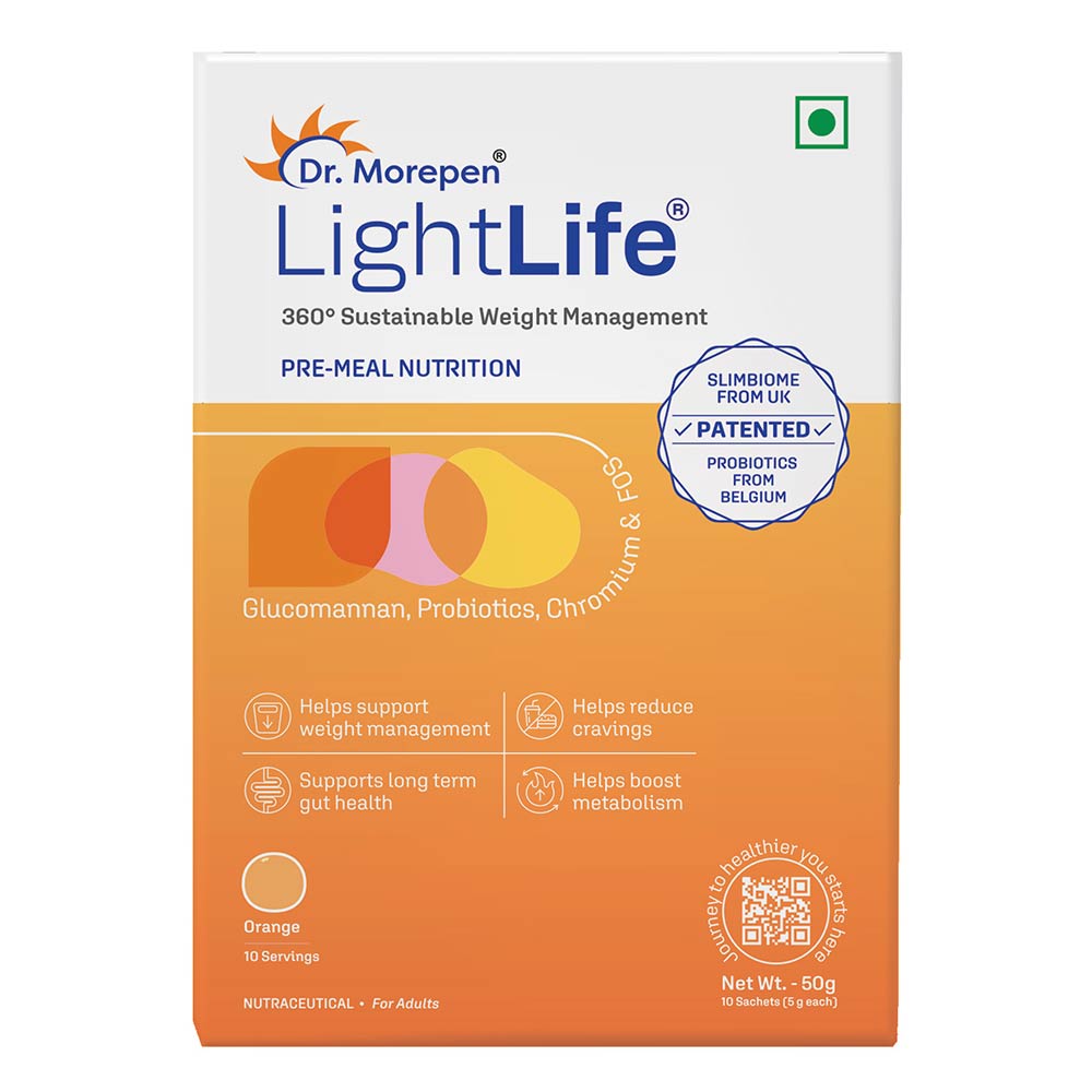Dr. Morepen LightLife Pre-Meal Nutrition, 10 sachets/pack Orange-picture-41