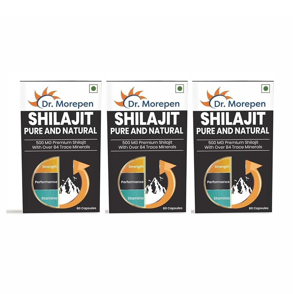 1 - Dr. Morepen Shilajit (Pack of 3),  60 capsules 