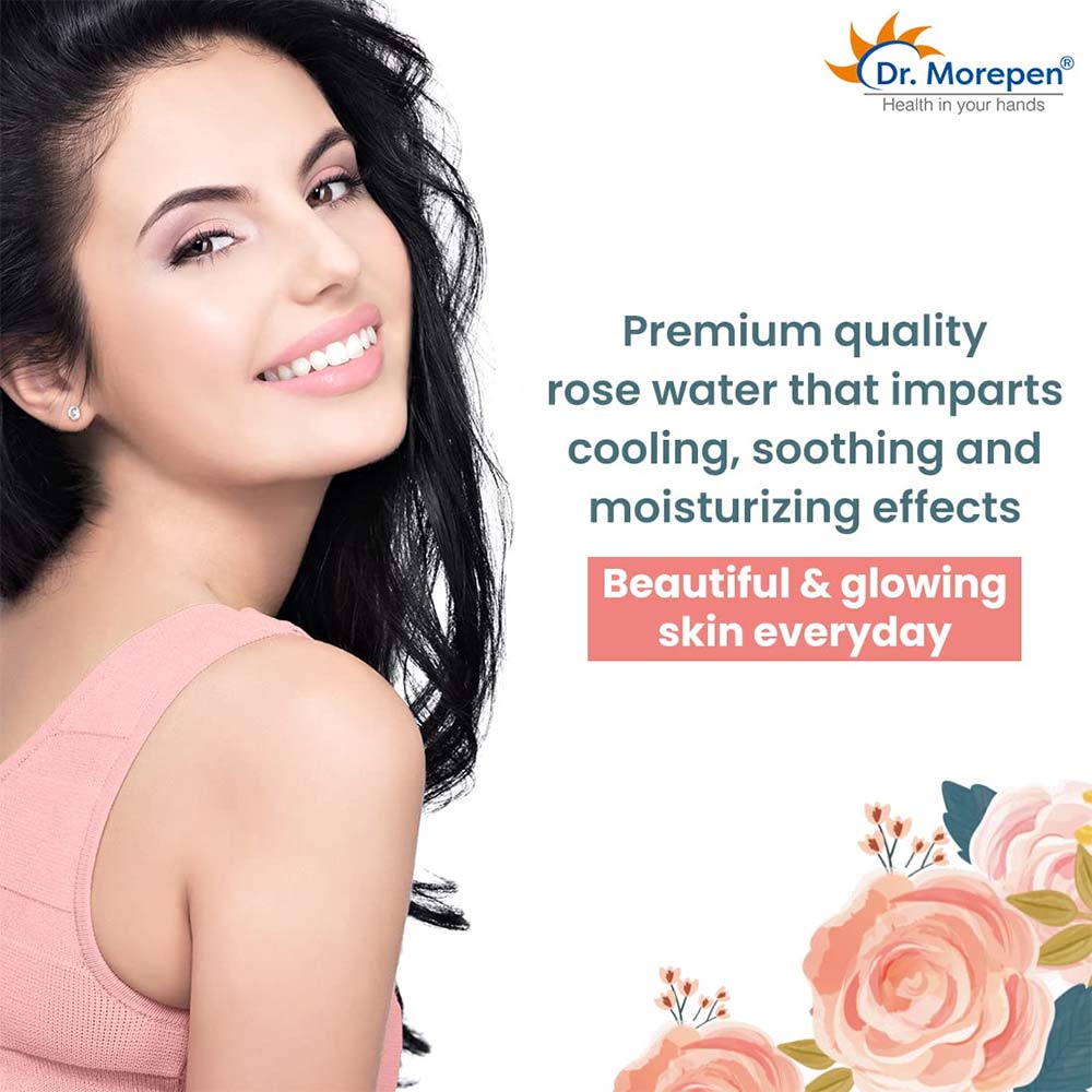 6 - Dr. Morepen Pure & Natural Rose Water Spray,  100 ml  for All Types of Skin (Pack of 2) 