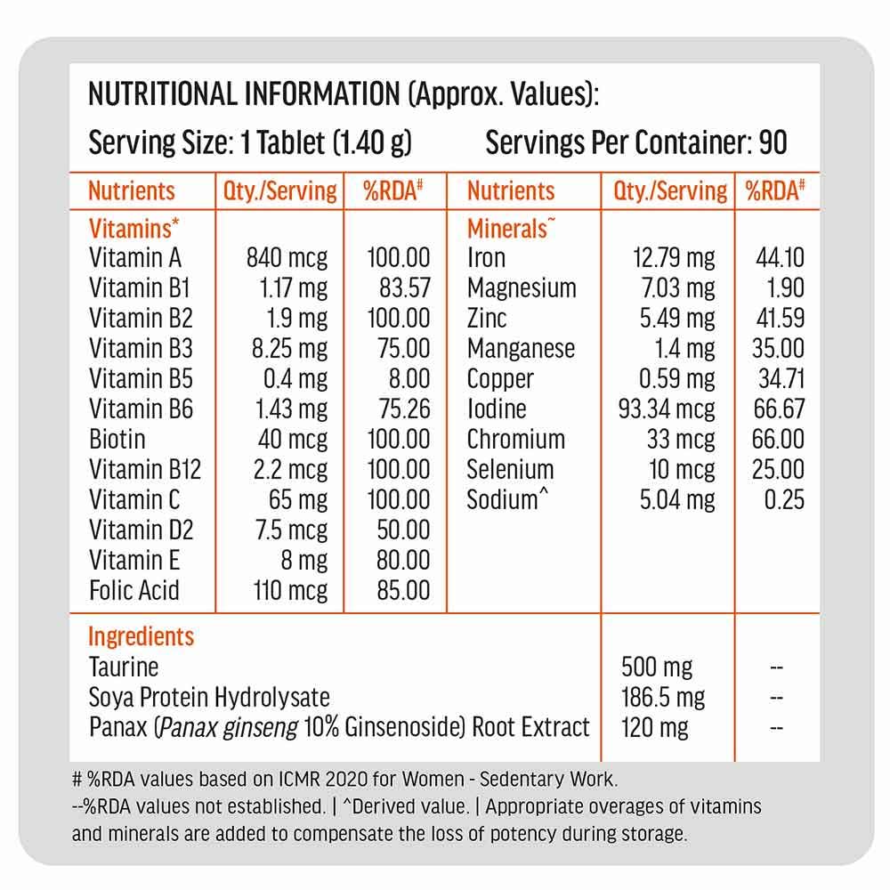 HK Vitals Multivitamin & Fish Oil 90 caps Combo