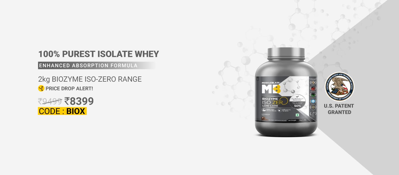 Price Drop Alert: 2kg Iso-Zero Range @ 8399 using BIOX