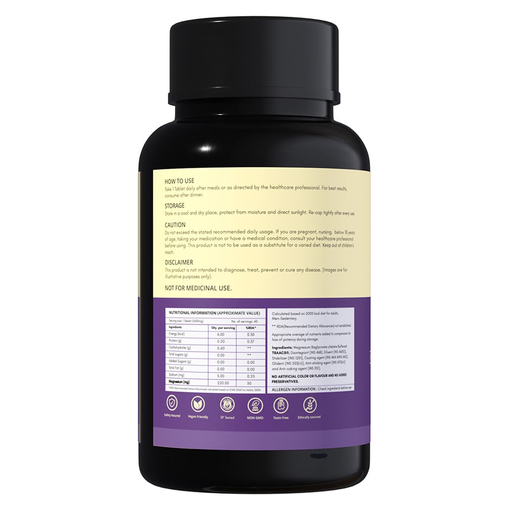 3 - Rasayanam Magnesium Glycinate,  Unflavoured  60 tablet(s) 