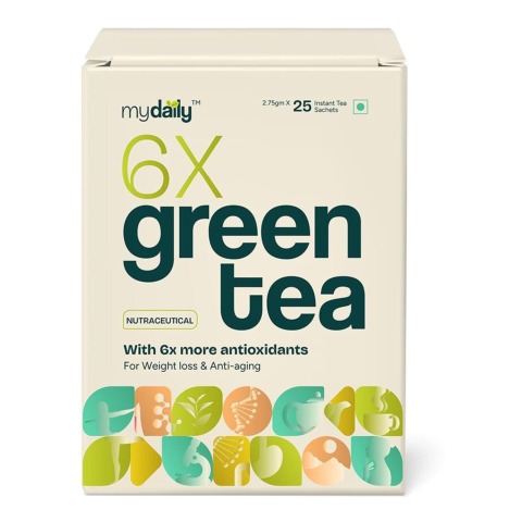 myDaily 6x Green Tea, 25 sachets/pack Lemon