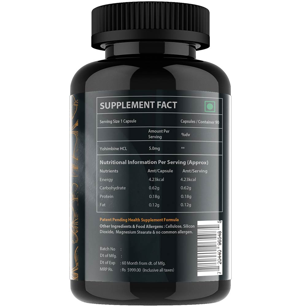 7 - Vitaminhaat Yohimbine Pro Series HCL,  90 capsules  Unflavoured 