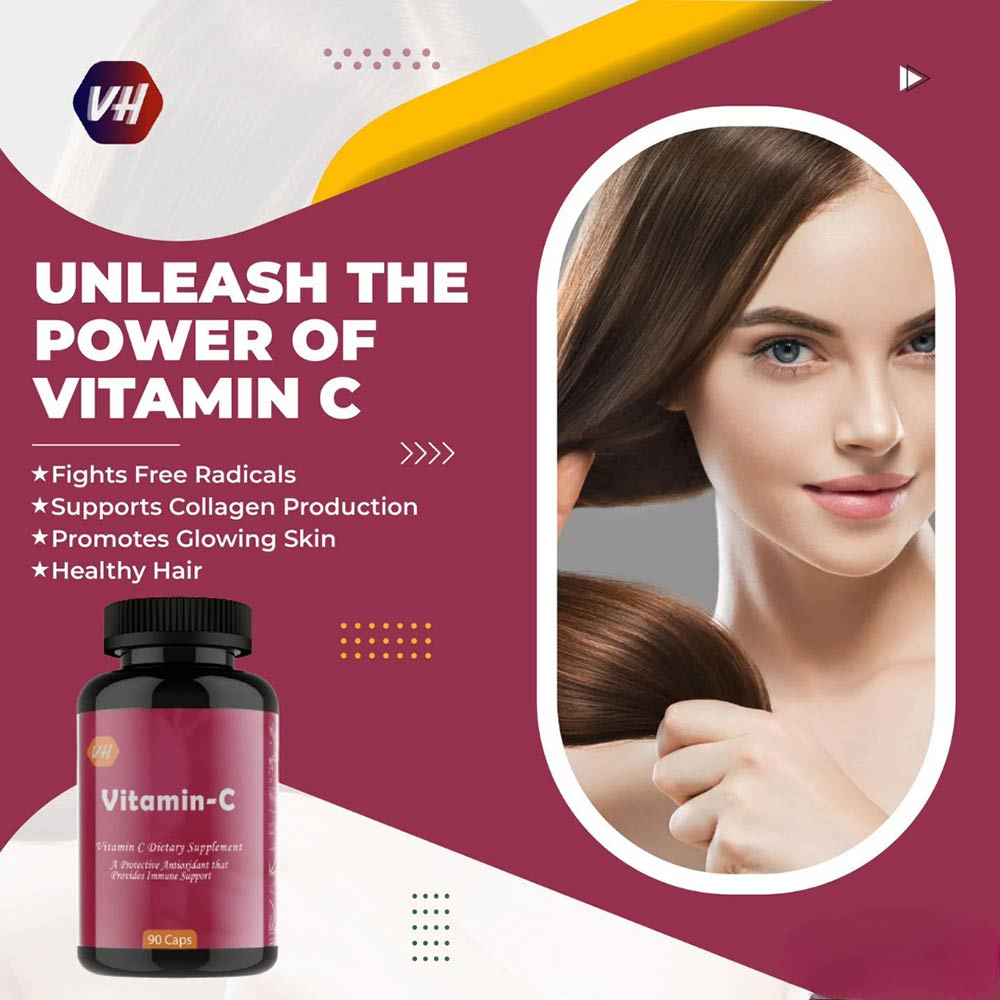 4 - Vitaminhaat Vitamin C,  90 capsules  Unflavoured 