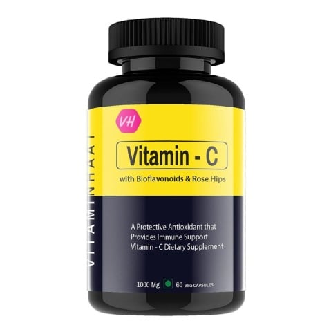 1 - Vitaminhaat Vitamin C with Bioflavonoids & Rose Hips,  60 capsules  Unflavoured 