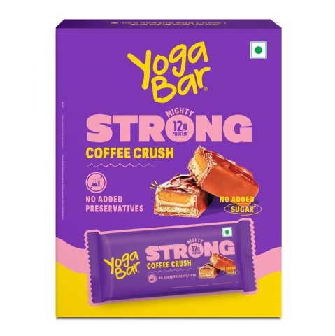 1 - Yogabar Strong 12g Protein Bar,  6 bar(s)  Coffee Crush 