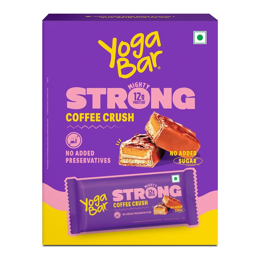 1 - Yogabar Strong 12g Protein Bar,  6 bar(s)  Coffee Crush 