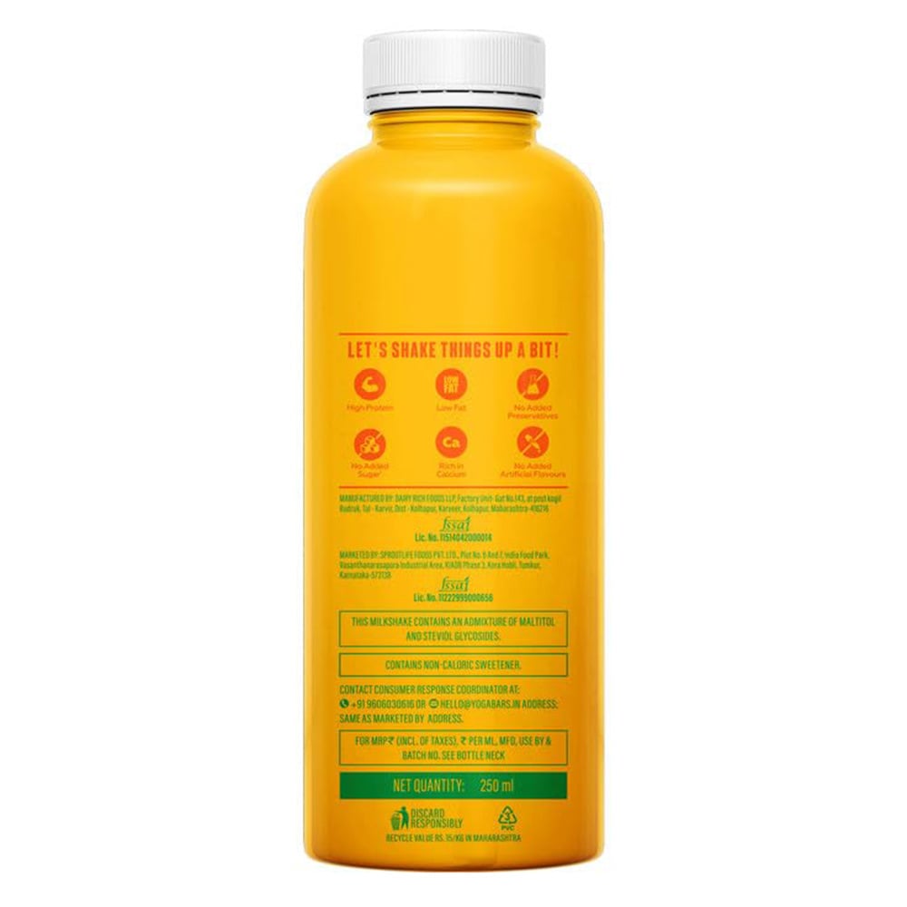 5 - Yogabar 26g Protein Shake,  250 ml  Mango Rizz 