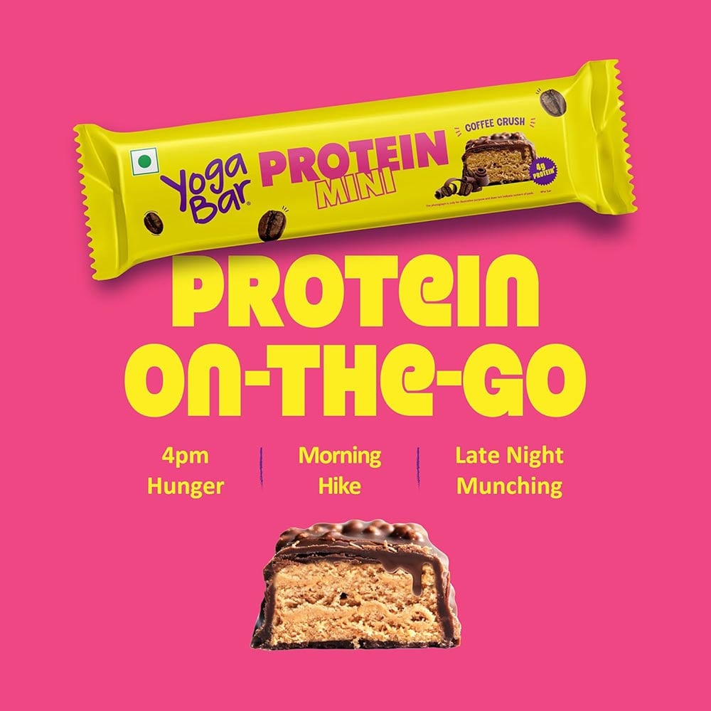 7 - Yogabar Protein Minis,  7 bar(s)  Coffee Crush 