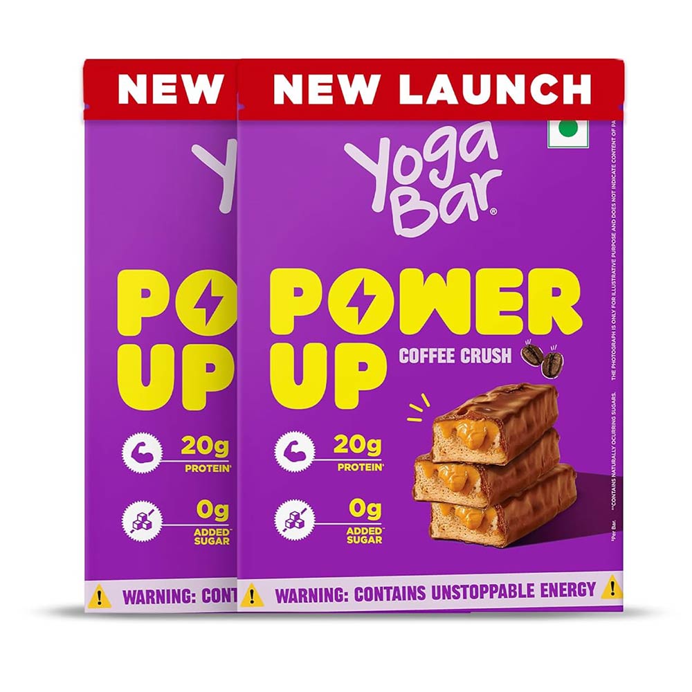7 - Yogabar Power Up 20g Protein Bar,  10 bar(s)  Coffee Crush 