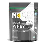 MuscleBlaze Biozyme Performance Whey- 2.2 lb Refill Pack Rich Chocolate