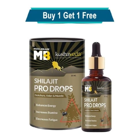 Koshaveda Shilajit Pro Drops by MuscleBlaze,  30 ml 