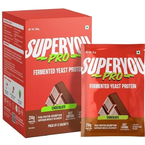 1 - Superyou Pro Fermented Yeast Protein,  0.63 lb  Chocolate 
