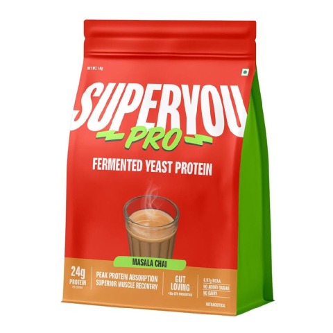 1 - Superyou Pro Fermented Yeast Protein,  2.2 lb  Masala Chai 