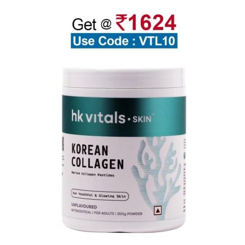 HealthKart HK Vitals Korean Skin Collagen,  200 g  Unflavoured 