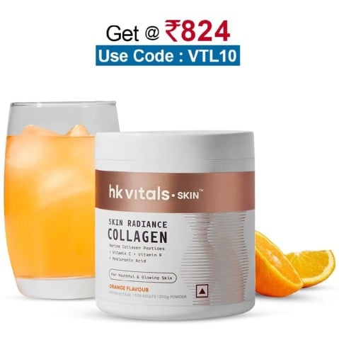 HealthKart HK Vitals Skin Radiance Collagen,  200 g  Orange 