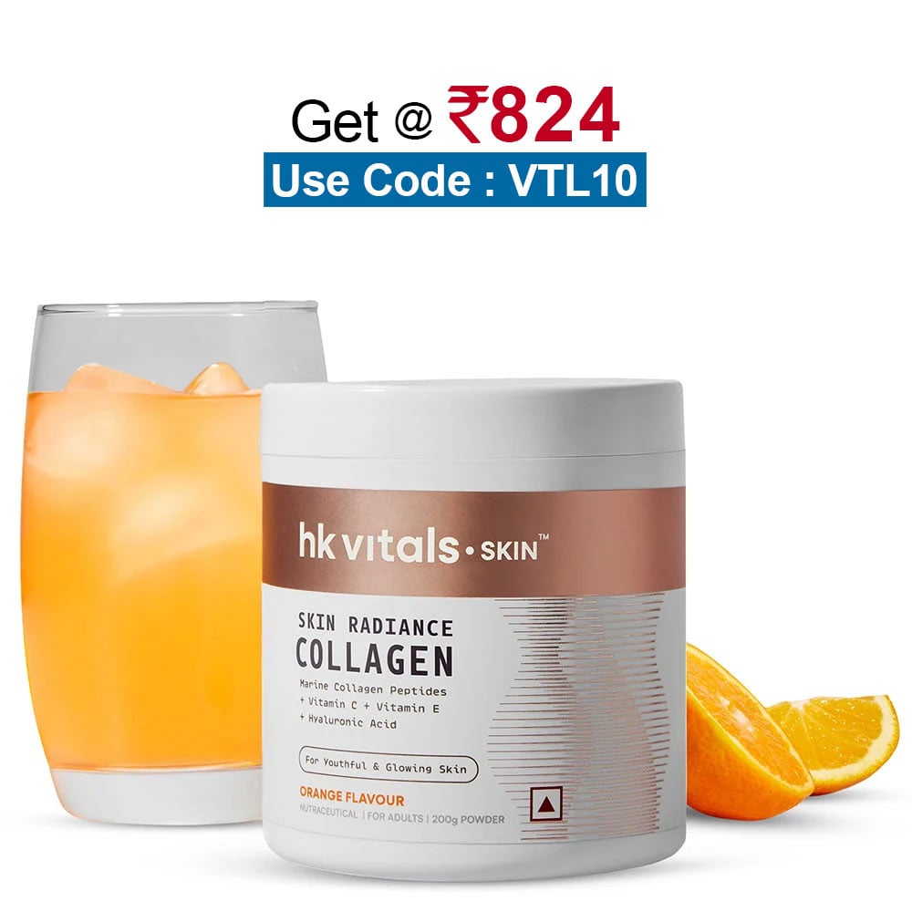 HealthKart HK Vitals Skin Radiance Collagen,  200 g  Orange 