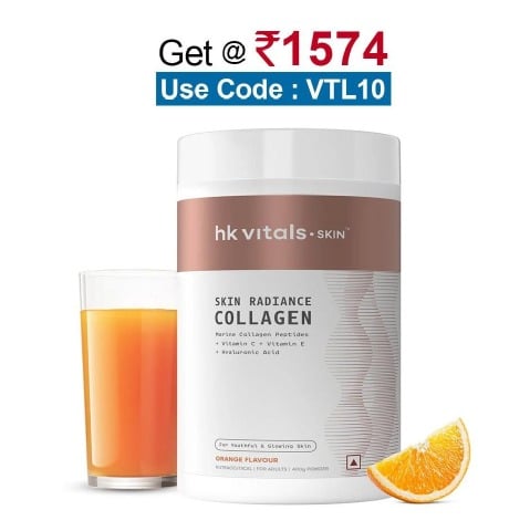 HealthKart HK Vitals Skin Radiance Collagen,  400 g  Orange 