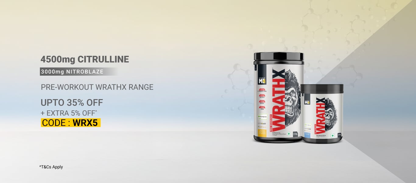 Pre Workout WrathX Range - Extra 5% Off
