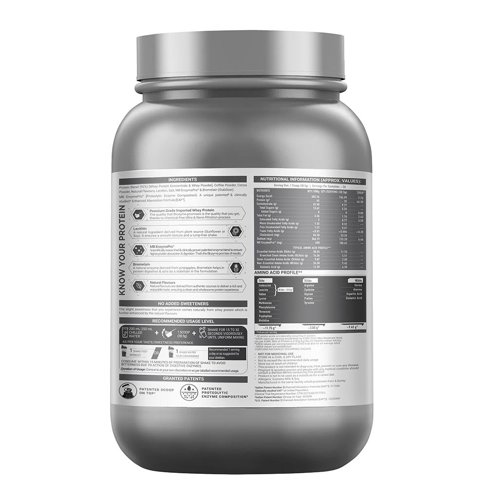 5 - MuscleBlaze Biozyme Performance Whey,  2.2 lb  Blue Tokai Cafe Latte 