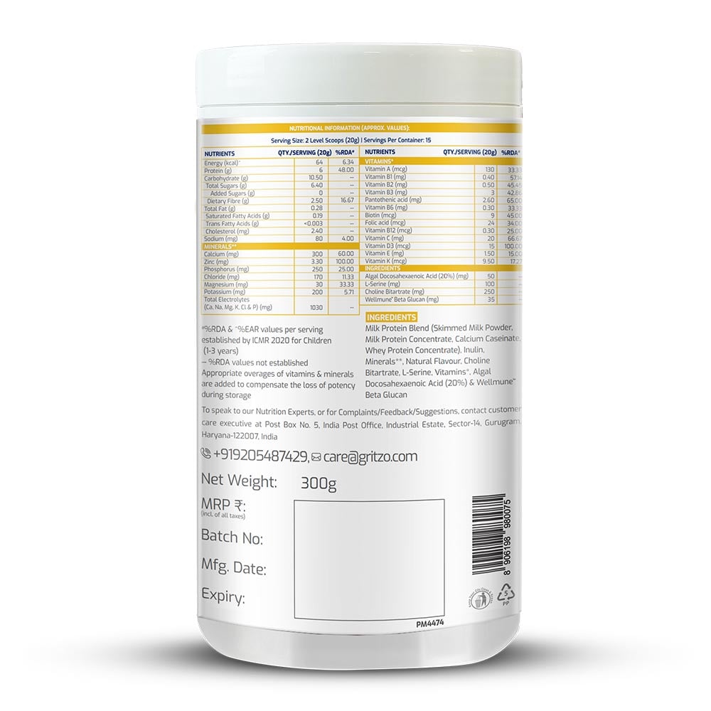 9 - Supermilk Overall Growth for 2-6 Yrs Boy/Girl,  300 g  Unsweetend Creamy Vanilla  2-6 Yrs  Boy/Girl  Overall Growth