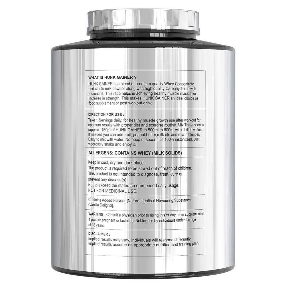 2 - Divine Nutrition Hunk Gainer,  6.6 lb  Vanilla Delight 