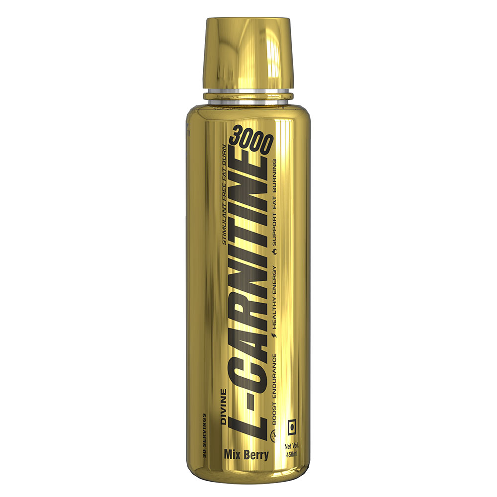1 - Divine Nutrition L-Carnitine 3000mg,  450 ml  Mix Berry 