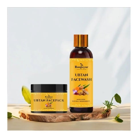 1 - Roopayur Ubtan Combo,  2 Piece(s)/Pack  Ubtan Facepack + Ubtan Face wash 
