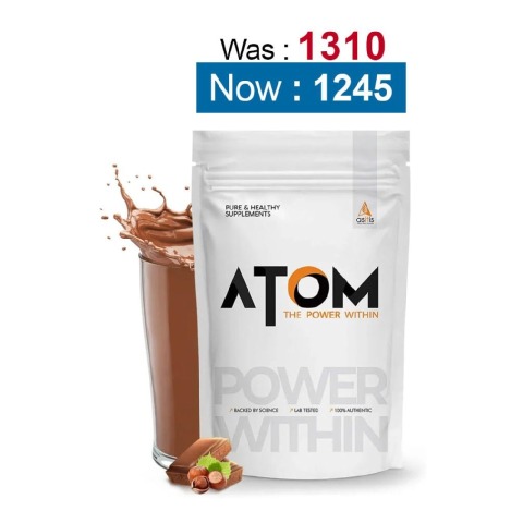 AS-IT-IS Nutrition ATOM Beginners Whey Protein,  2.2 lb  Choco Hazel Fusion 