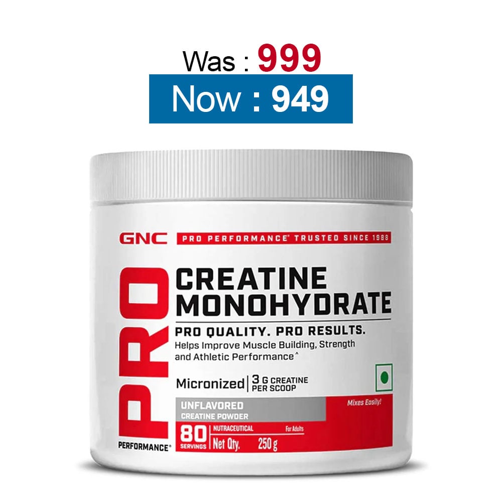 GNC Pro Performance Pure Micronized Creatine Monohydrate,  Unflavoured  0.55 lb 