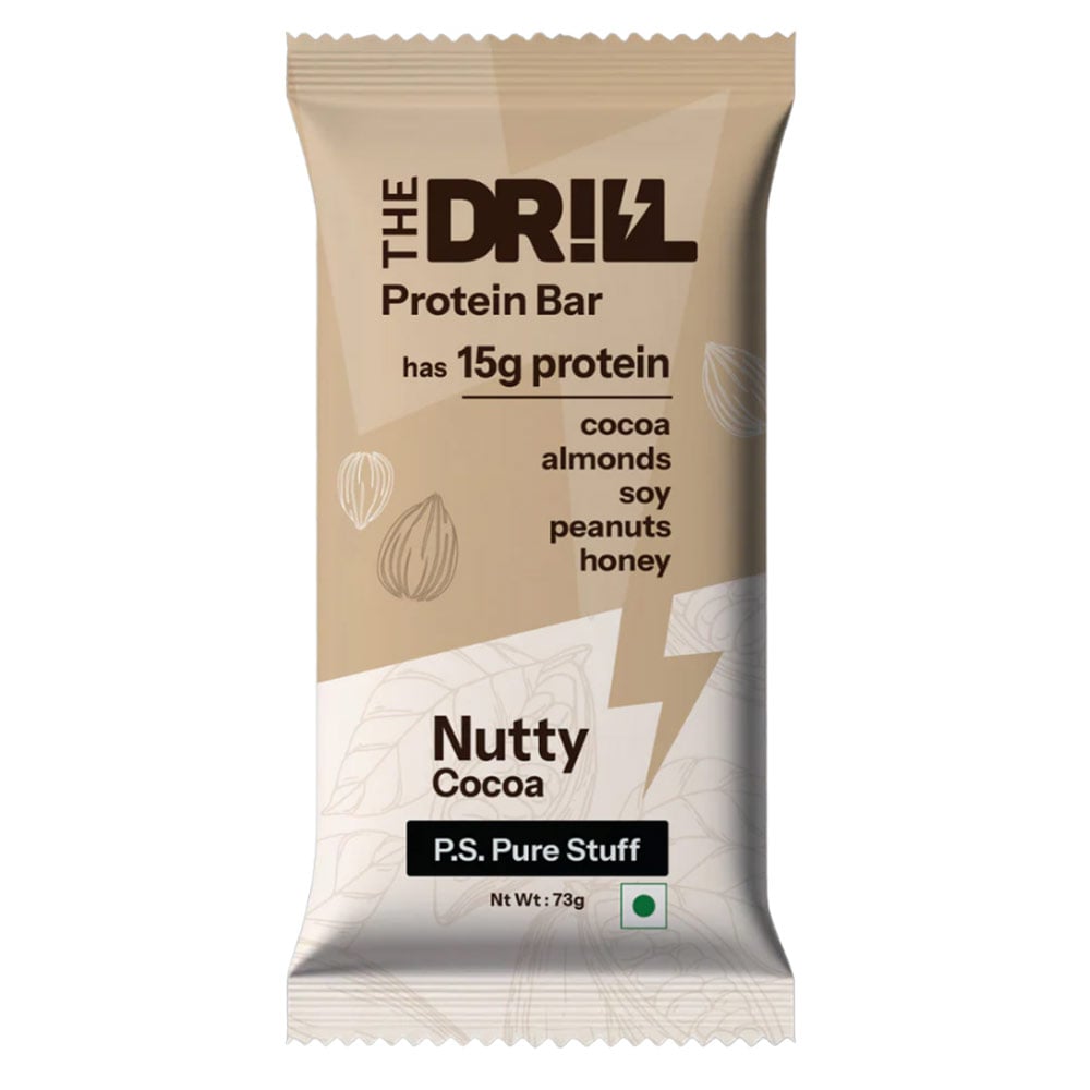 10 - The Drill Protein Bar 15g Protein,  6 bar(s)  Nutty Cocoa 