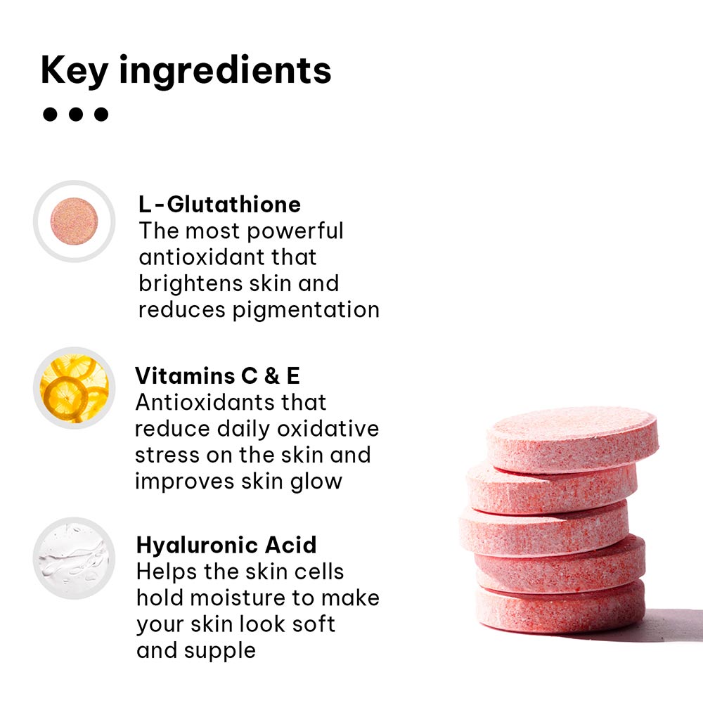 4 - HK Vitals Glutathione Effervescent with Vitamin C,  Watermelon  15 tablet(s)