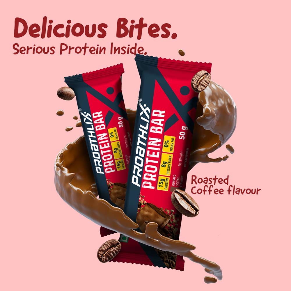 2 - Proathlix Protein Bar(15g Protein),  12 bar(s)  Roasted Coffee 
