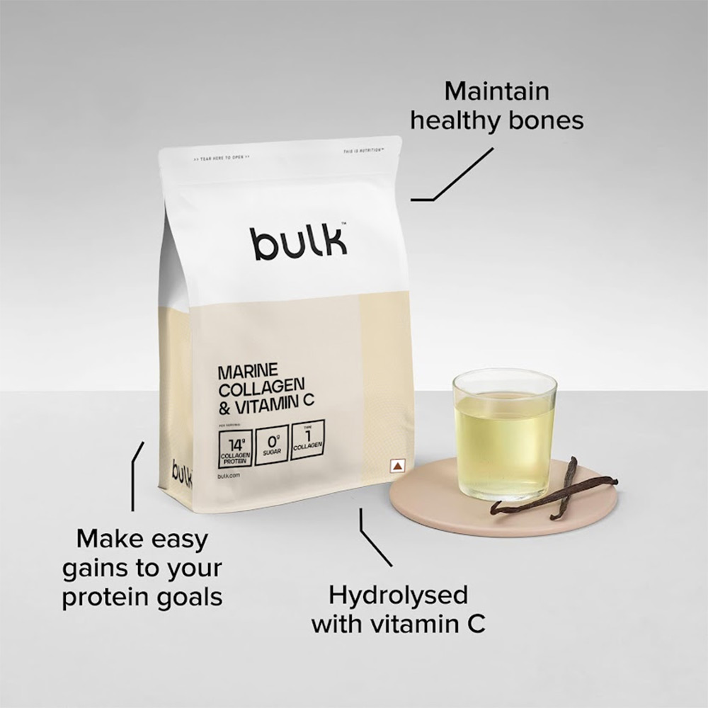 2 - Bulk Marine Collagen & Vitamin C,  0.55 lb  Orange 