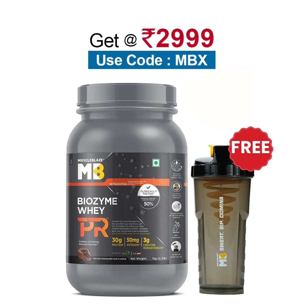 MuscleBlaze Biozyme Whey PR,  2.2 lb  Molten Chocolate Cake 