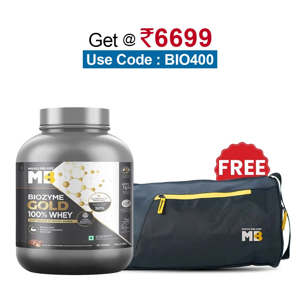 MuscleBlaze Biozyme Gold 100% Whey,  4.4 lb  Double Rich Chocolate 