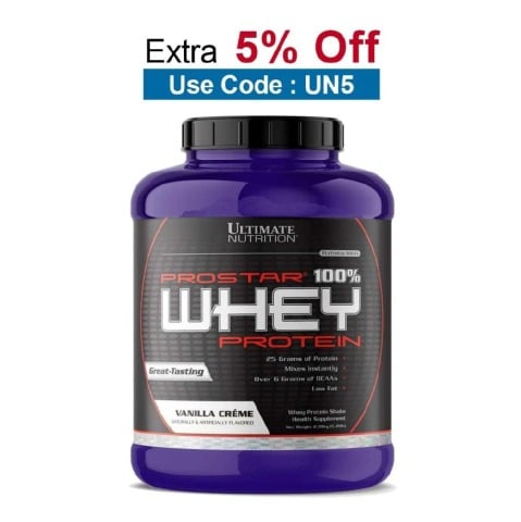 Ultimate Nutrition Prostar 100% Whey Protein, 5.28 lb Vanilla Creme