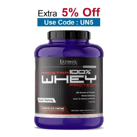 Ultimate Nutrition Prostar 100% Whey Protein Powder,  5.28 lb  Chocolate Creme 