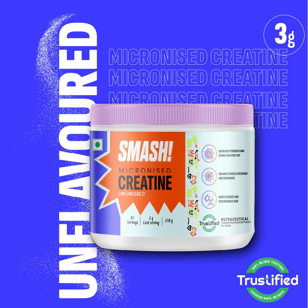 2 - Smash Micronised Creatine Monohydrate,  Unflavoured  0.55 lb