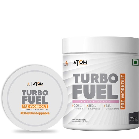 1 - AS-IT-IS Nutrition ATOM Turbo Fuel Pre-Workout,  0.55 lb  Berry Blast 