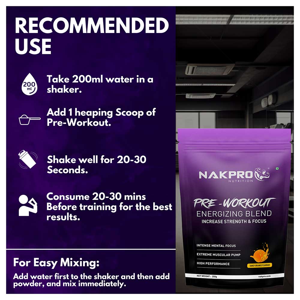 7 - Nakpro Pre-Workout,  0.55 lb  Tangy Orange 