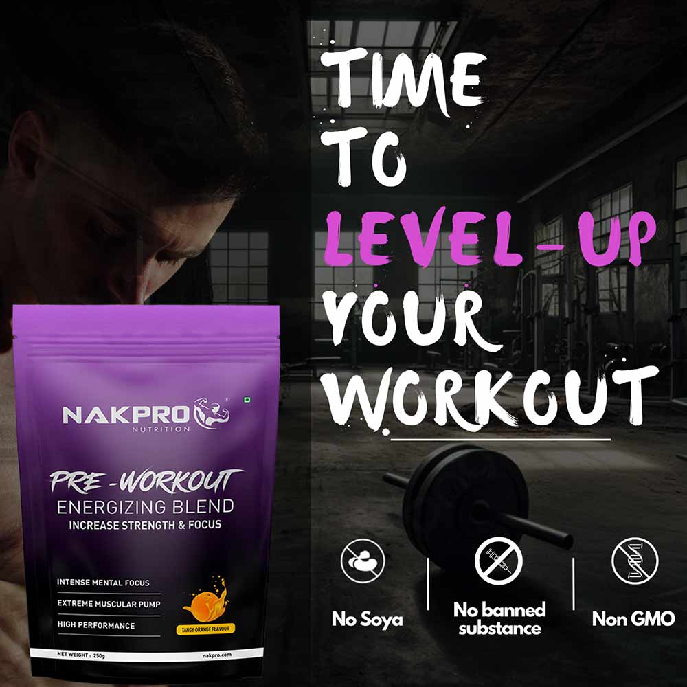 5 - Nakpro Pre-Workout,  0.55 lb  Tangy Orange 